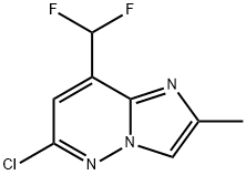 6-氯-8-(二氟甲基)-2-甲基咪唑并[1,2-B]哒嗪 结构式