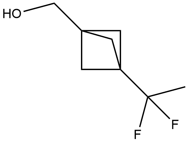 (3-(1,1-difluoroethyl)bicyclo[1.1.1]pentan-1-yl)methanol Structure