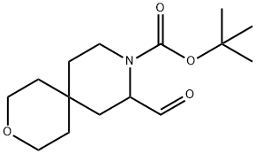 1,1-Dimethylethyl 8-formyl-3-oxa-9-azaspiro[5.5]undecane-9-carboxylate Struktur