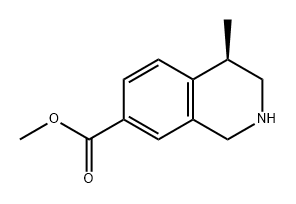 7-Isoquinolinecarboxylic acid, 1,2,3,4-tetrahydro-4-methyl-, methyl ester, (4R)-|(R)-4-甲基-1,2,3,4-四氢异喹啉-7-羧酸甲酯