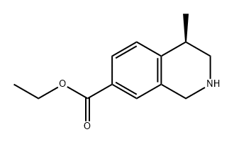 7-Isoquinolinecarboxylic acid, 1,2,3,4-tetrahydro-4-methyl-, ethyl ester, (4R)- Structure