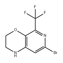 1H-Pyrido[3,4-b][1,4]oxazine, 7-bromo-2,3-dihydro-5-(trifluoromethyl)-|7-溴-2,3-二氢-5-(三氟甲基)-1H-吡啶并[3,4-B][1,4]噁嗪