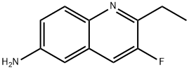 6-Quinolinamine, 2-ethyl-3-fluoro- Struktur