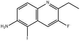 6-Quinolinamine, 2-ethyl-3-fluoro-5-iodo-|2-乙基-3-氟-5-碘喹啉-6-胺