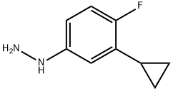 Hydrazine, (3-cyclopropyl-4-fluorophenyl)- Struktur