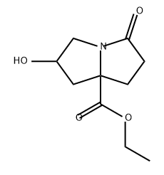 1H-Pyrrolizine-7a(5H)-carboxylic acid, tetrahydro-2-hydroxy-5-oxo-, ethyl ester|