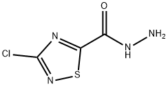 1,?2,?4-?Thiadiazole-?5-?carboxylic acid, 3-?chloro-?, hydrazide Struktur