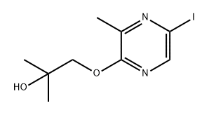 1-[(5-碘-3-甲基-2-吡嗪基)氧基]-2-甲基-2-丙醇, 2759142-83-9, 结构式