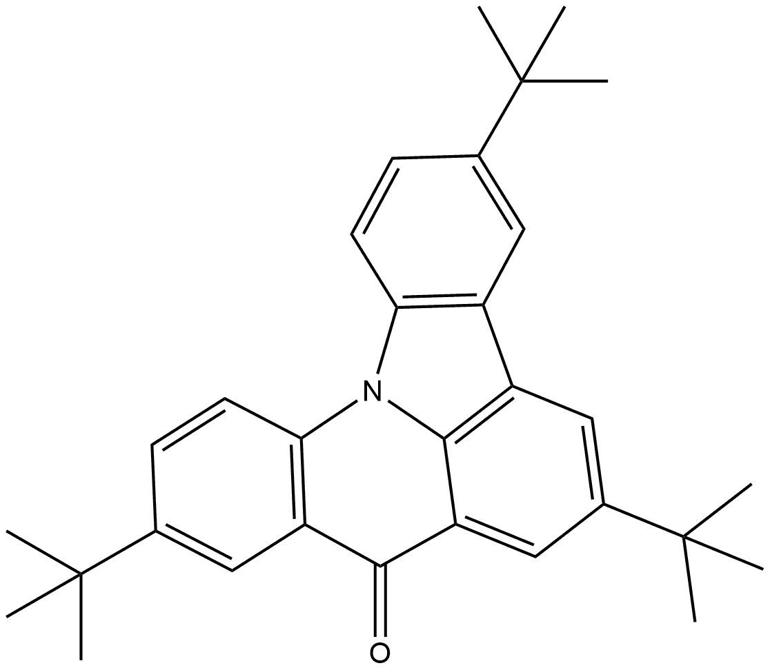 3,6,10-tri-tert-butyl-8H-indolo[3,2,1-de]acridin-8-one|3,6,10-三-叔丁基-8H-吲哚[3,2,1-DE]吖啶-8-酮