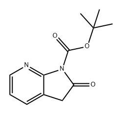 1H-Pyrrolo[2,3-b]pyridine-1-carboxylic acid, 2,3-dihydro-2-oxo-, 1,1-dimethylethyl ester Struktur
