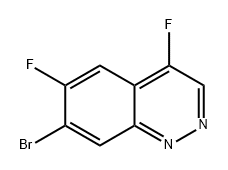 Cinnoline, 7-bromo-4,6-difluoro- 化学構造式