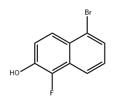 5-溴-1-氟萘-2-醇, 2760417-61-4, 结构式