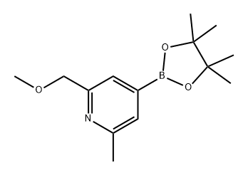 Pyridine, 2-(methoxymethyl)-6-methyl-4-(4,4,5,5-tetramethyl-1,3,2-dioxaborolan-2-yl)-|2-(甲氧基甲基)-6-甲基-4-(4,4,5,5-四甲基-1,3,2-二氧硼杂环戊烷-2-基)吡啶