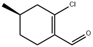 1-Cyclohexene-1-carboxaldehyde, 2-chloro-4-methyl-, (4R)- 化学構造式