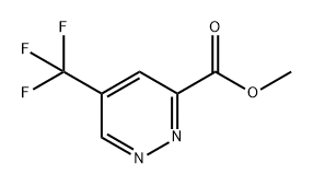 3-Pyridazinecarboxylic acid, 5-(trifluoromethyl)-, methyl ester Structure