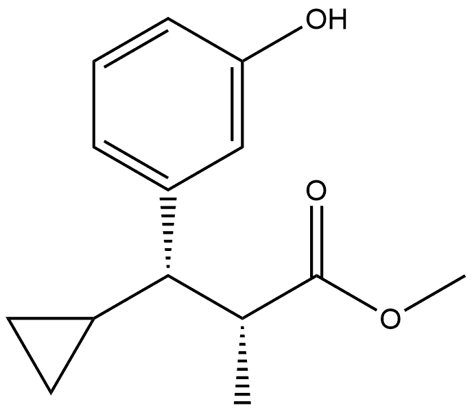 2761505-06-8 (2R,3S)-3-环丙基-3-(3-羟基苯基)-2-甲基丙酸甲酯