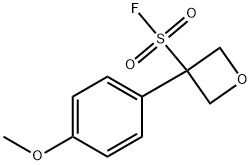 3-(4-甲氧基苯基)氧杂环丁烷-3-磺酰氟,2761830-88-8,结构式