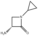 (3R)-3-Amino-1-cyclopropyl-2-azetidinone Struktur