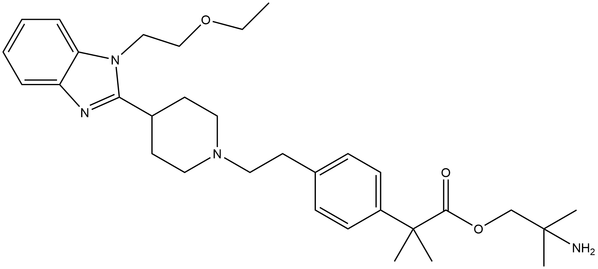 比拉斯汀杂质26盐酸盐 结构式