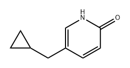 2(1H)-Pyridinone, 5-(cyclopropylmethyl)- Structure