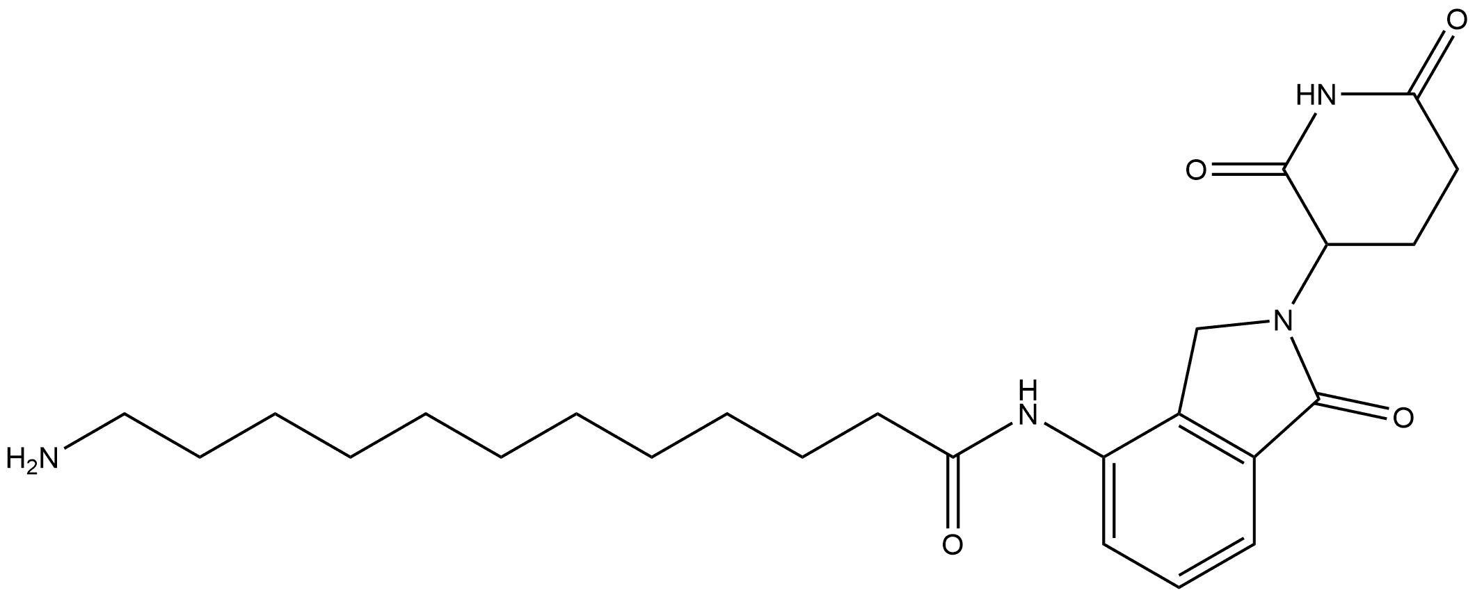 2762066-64-6 12-Amino-N-[2-(2,6-dioxo-3-piperidinyl)-2,3-dihydro-1-oxo-1H-isoindol-4-yl]dodecanamide (ACI)