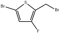 Thiophene, 5-bromo-2-(bromomethyl)-3-fluoro- 化学構造式