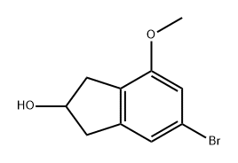 6-溴-4-甲氧基-2,3-二氢-1H-茚-2-醇,2762233-98-5,结构式