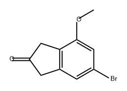 2H-Inden-2-one, 6-bromo-1,3-dihydro-4-methoxy-|6-溴-4-甲氧基-1,3-二氢-2H-茚-2-酮
