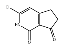 1H-Cyclopenta[c]pyridine-1,7(2H)-dione, 3-chloro-5,6-dihydro- Struktur