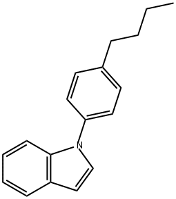 1H-Indole, 1-(4-butylphenyl)-,276243-96-0,结构式