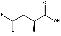 Butanoic acid, 4,4-difluoro-2-hydroxy-, (2S)- Struktur