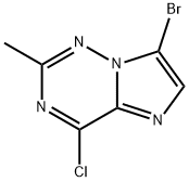 7-Bromo-4-chloro-2-methylimidazo[2,1-f][1,2,4]triazine Struktur