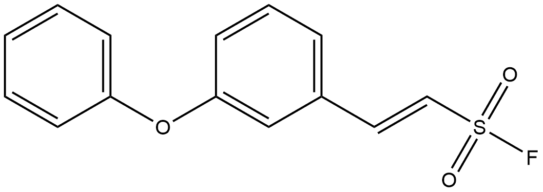 Ethenesulfonyl fluoride, 2-(3-phenoxyphenyl)-, Structure