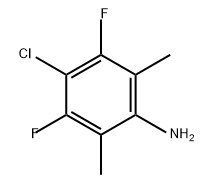 Benzenamine, 4-chloro-3,5-difluoro-2,6-dimethyl- Struktur