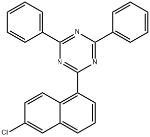 1,3,5-Triazine, 2-(6-chloro-1-naphthalenyl)-4,6-diphenyl- Structure
