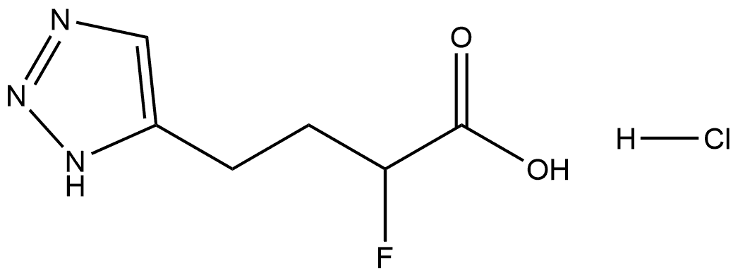1H-1,2,3-Triazole-5-butanoic acid, α-fluoro-, hydrochloride (1:1)|2-氟-4-(1H-1,2,3-三唑-5-基)丁酸盐酸盐