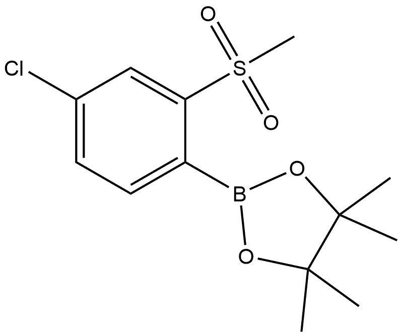 2-(4-chloro-2-(methylsulfonyl)phenyl)-4,4,5,5-tetramethyl-1,3,2-dioxaborolane|1,3,2-二氧硼杂环戊烷,2-[4-氯-2-(甲磺酰基)苯基]-4,4,5,5-四甲基