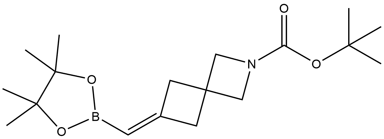 2763647-64-7 6-((4,4,5,5-四甲基-1,3,2-二氧硼杂环戊烷-2-基)亚甲基)-2-氮杂螺[3.3]庚烷-2-羧酸叔丁酯