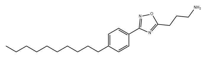 1,2,4-Oxadiazole-5-propanamine, 3-(4-decylphenyl)- Structure