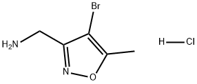 (4-溴-5-甲基异噁唑-3-基)甲胺盐酸盐,2763750-57-6,结构式