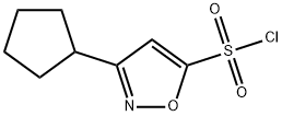 3-Cyclopentyl-5-isoxazolesulfonyl chloride Structure