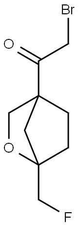 Ethanone, 2-bromo-1-[1-(fluoromethyl)-2-oxabicyclo[2.2.1]hept-4-yl]- Structure