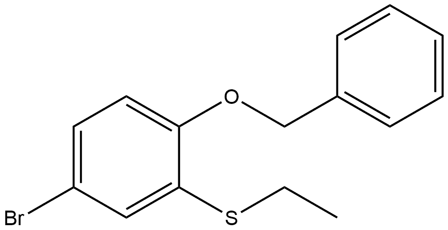 4-Bromo-2-(ethylthio)-1-(phenylmethoxy)benzene Struktur