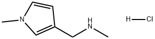 N-甲基-1-(1-甲基-1H-吡咯-3-基)甲胺盐酸盐, 2763756-48-3, 结构式