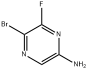 2-Pyrazinamine, 5-bromo-6-fluoro- 化学構造式