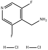 4-Pyridinemethanamine, 3,5-difluoro-, hydrochloride (1:2) Structure