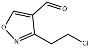 3-(2-Chloroethyl)-4-isoxazolecarboxaldehyde 化学構造式