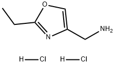 2-乙基-4-噁唑甲胺(盐酸盐)(1:2) 结构式