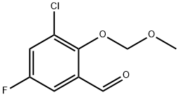 Benzaldehyde, 3-chloro-5-fluoro-2-(methoxymethoxy)-,2764728-52-9,结构式