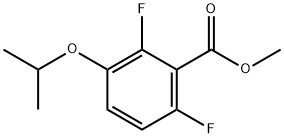 Benzoic acid, 2,6-difluoro-3-(1-methylethoxy)-, methyl ester,2764728-54-1,结构式